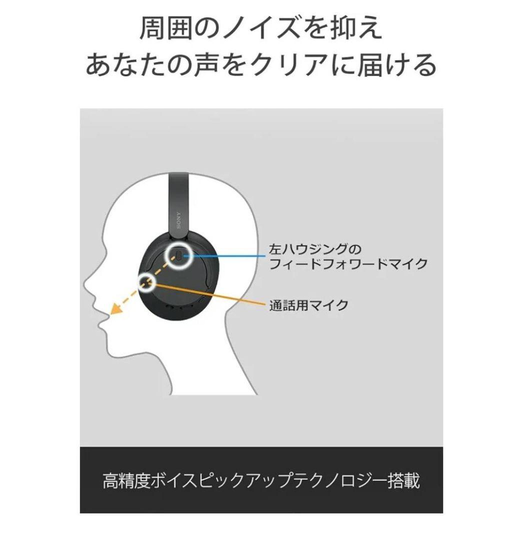 SONY WH-CH720N ワイヤレスヘッドホン ブルー