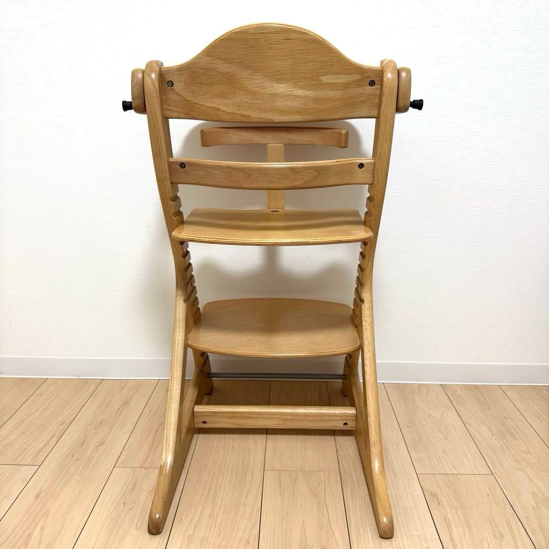 【極美品】大和屋 すくすくチェアスリムプラス① テーブル＆ガード付 ※除菌清掃済