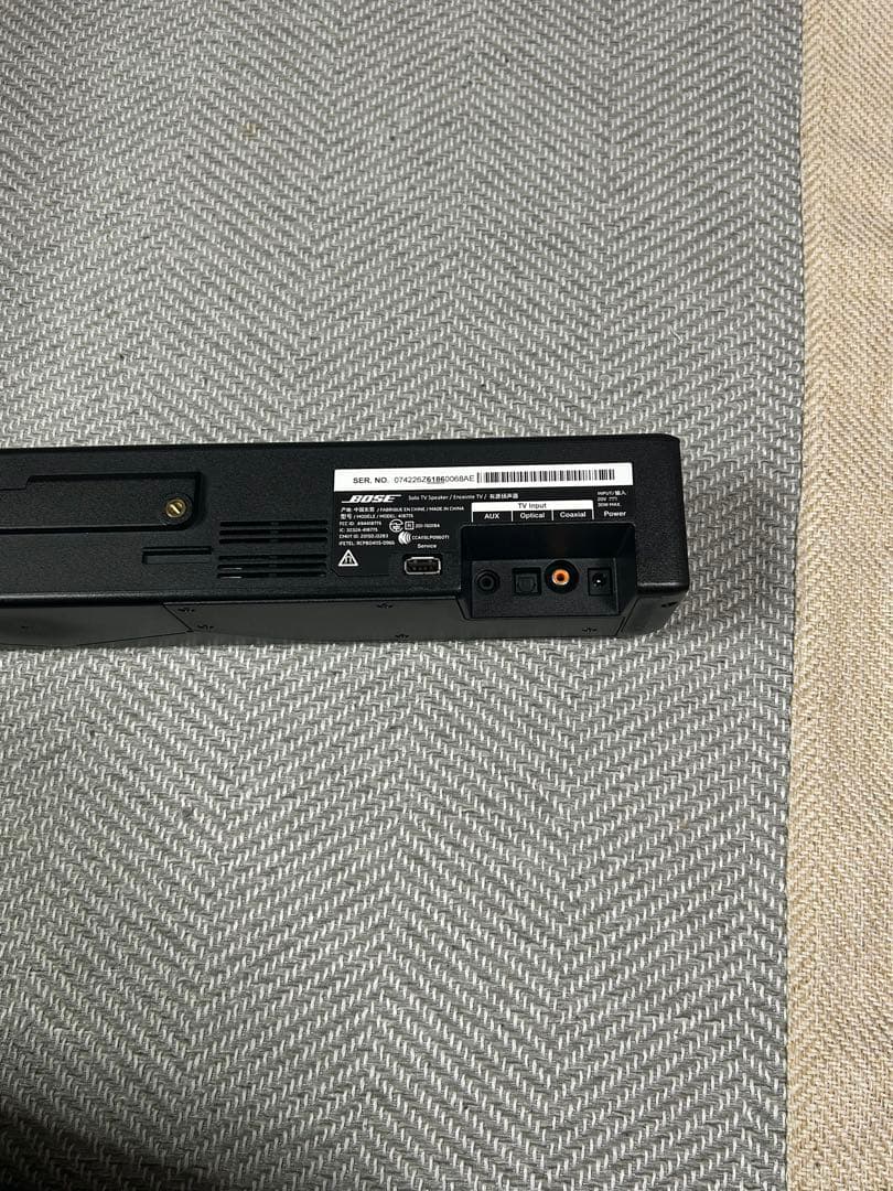 ボ*ン様 Bose solo TVスピーカー　黒