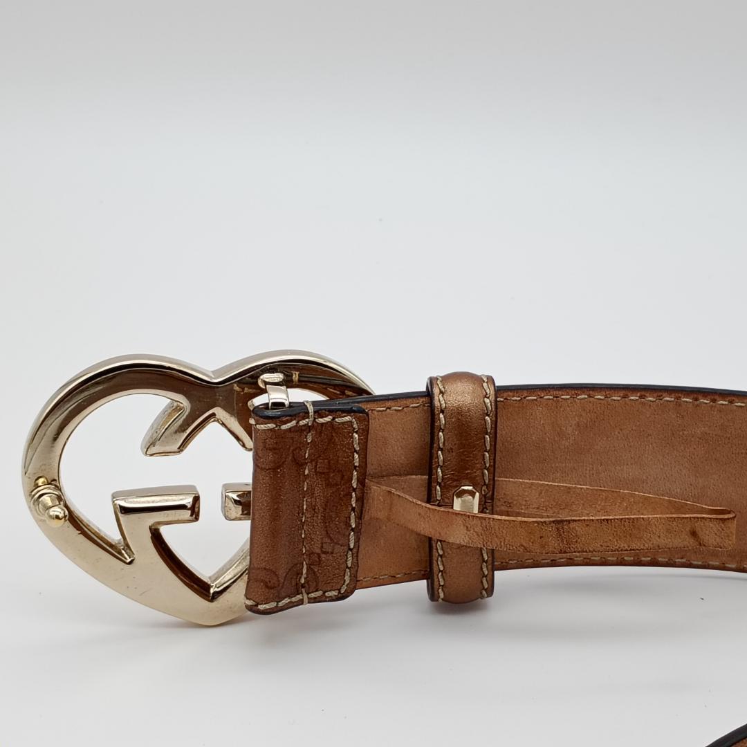 GUCCI グッチ ハート インターロッキングG ベルト 85