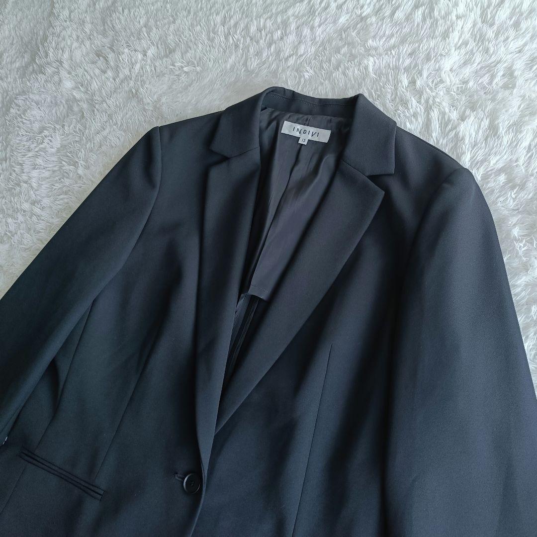 ✨️未使用✨️ INDIVI インディビ 黒スーツ 大きいサイズ 冠婚葬祭