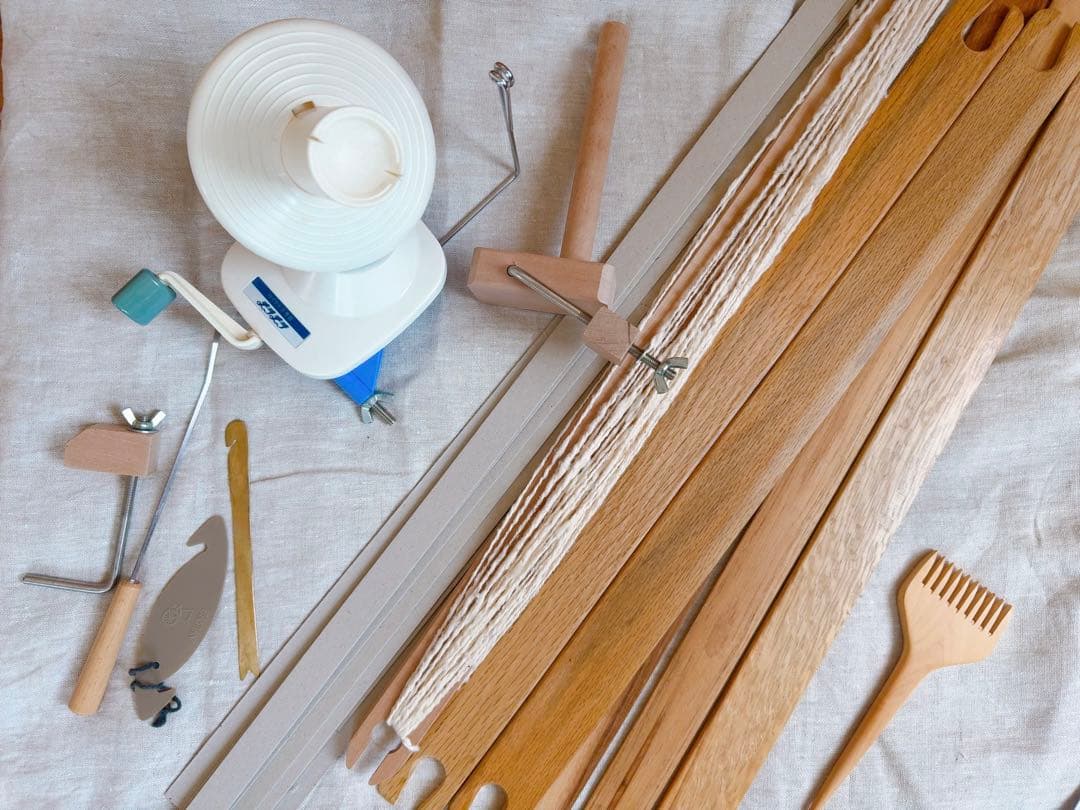 アシュフォード 織り機 リジッドへドル 80cm スタンド付