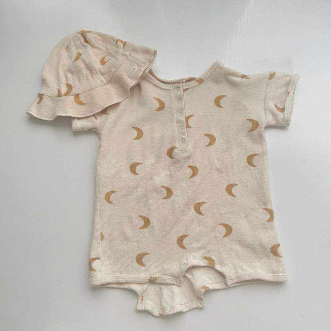 organic zoo ロンパース ダンガリー ハット セット