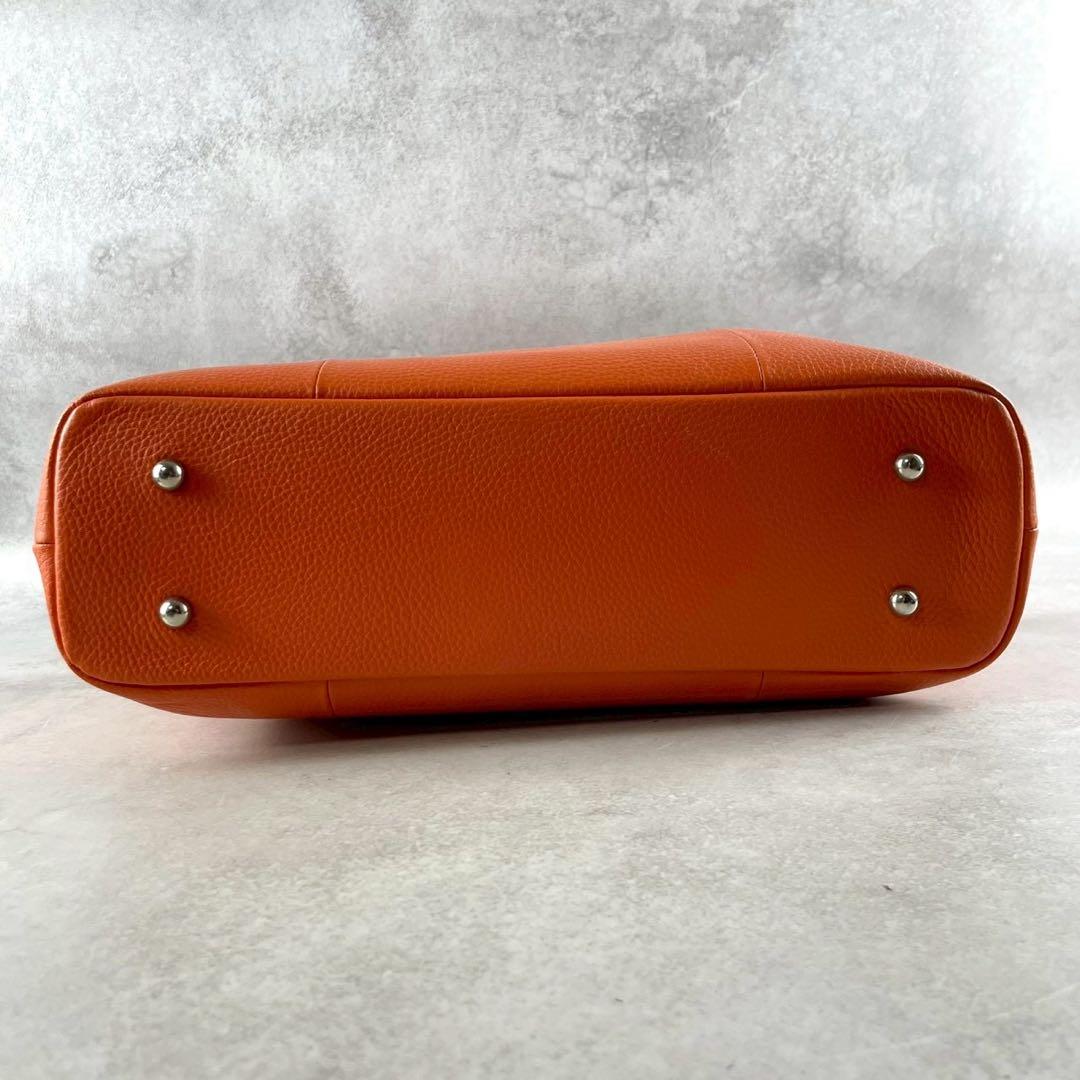 ペッレモルビダ ビジネストート 通勤 ブリーフバッグ 希少カラー オレンジ