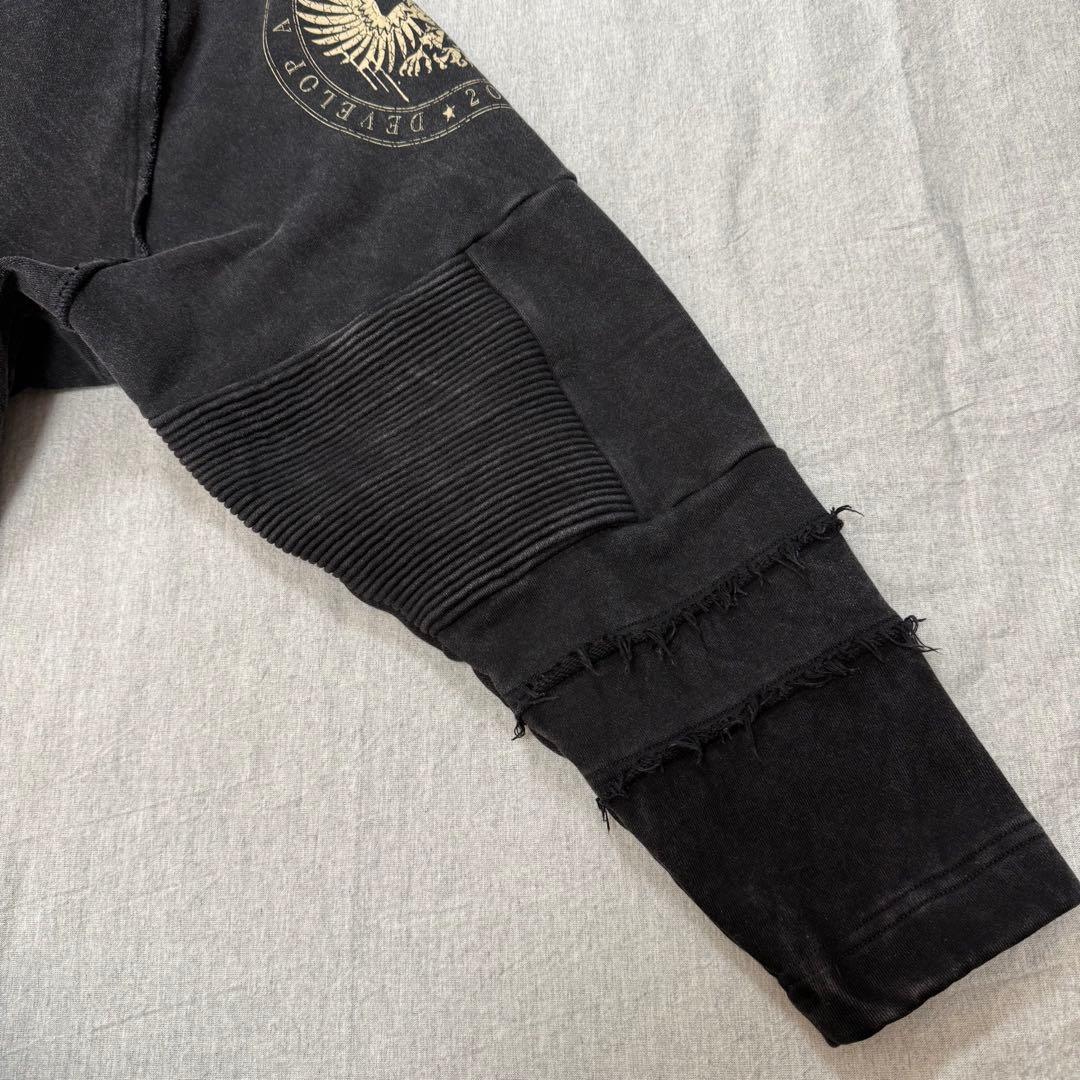 a♡ 様 ダンケシェーン ケミカルウォッシュ 加工 ヴィンテージ パーカー 黒