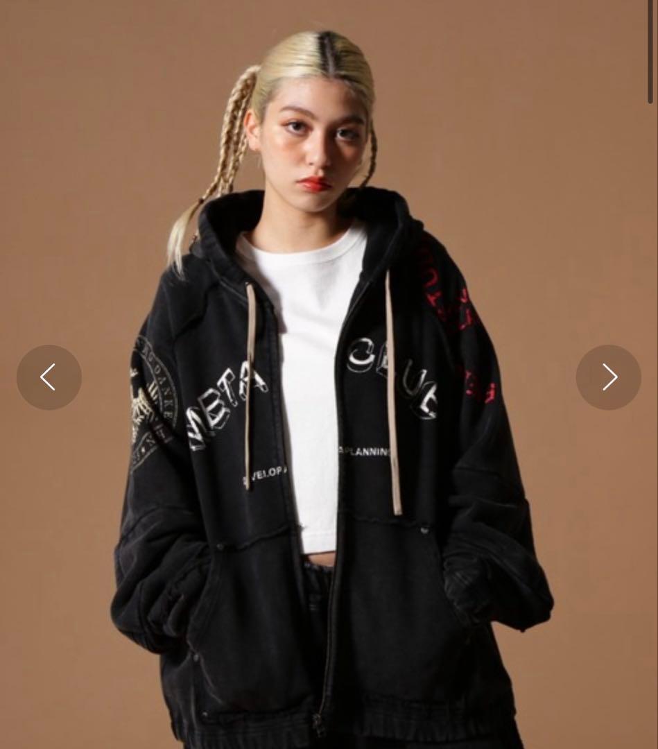 a♡ 様 ダンケシェーン ケミカルウォッシュ 加工 ヴィンテージ パーカー 黒