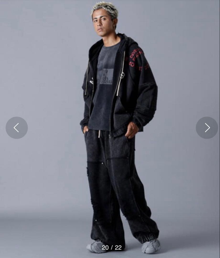 a♡ 様 ダンケシェーン ケミカルウォッシュ 加工 ヴィンテージ パーカー 黒