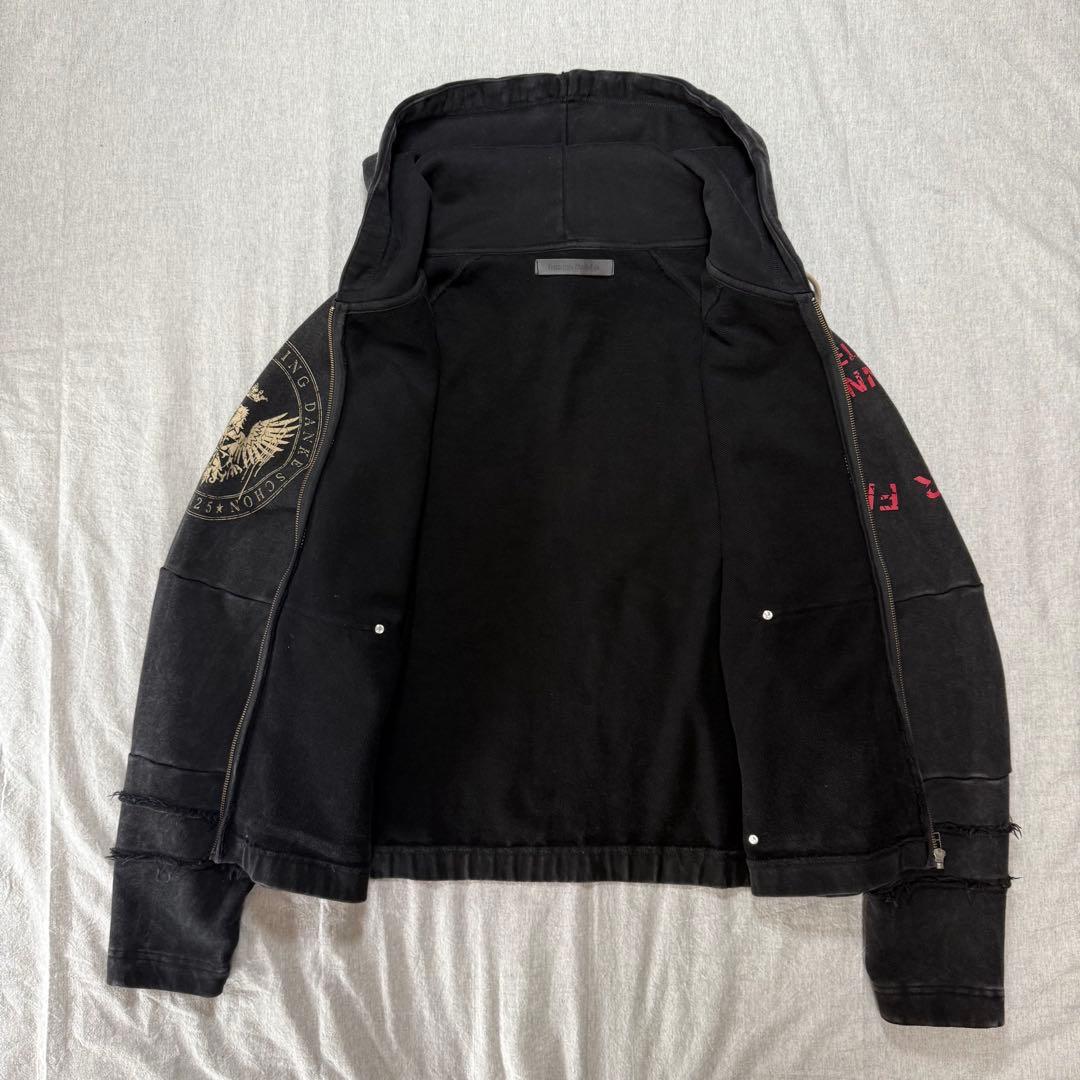 a♡ 様 ダンケシェーン ケミカルウォッシュ 加工 ヴィンテージ パーカー 黒