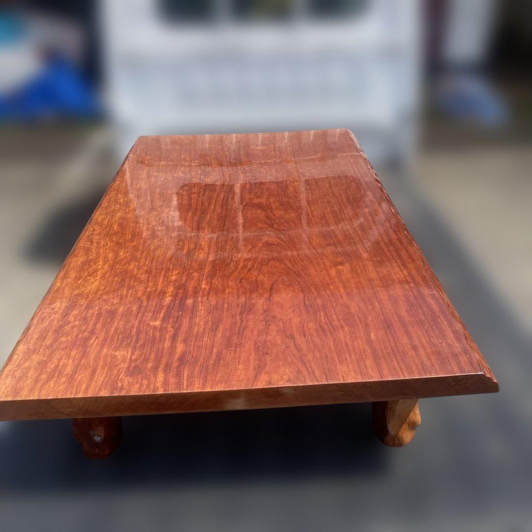 天然木 一枚板 高級座卓テーブル ローテーブル 欅？