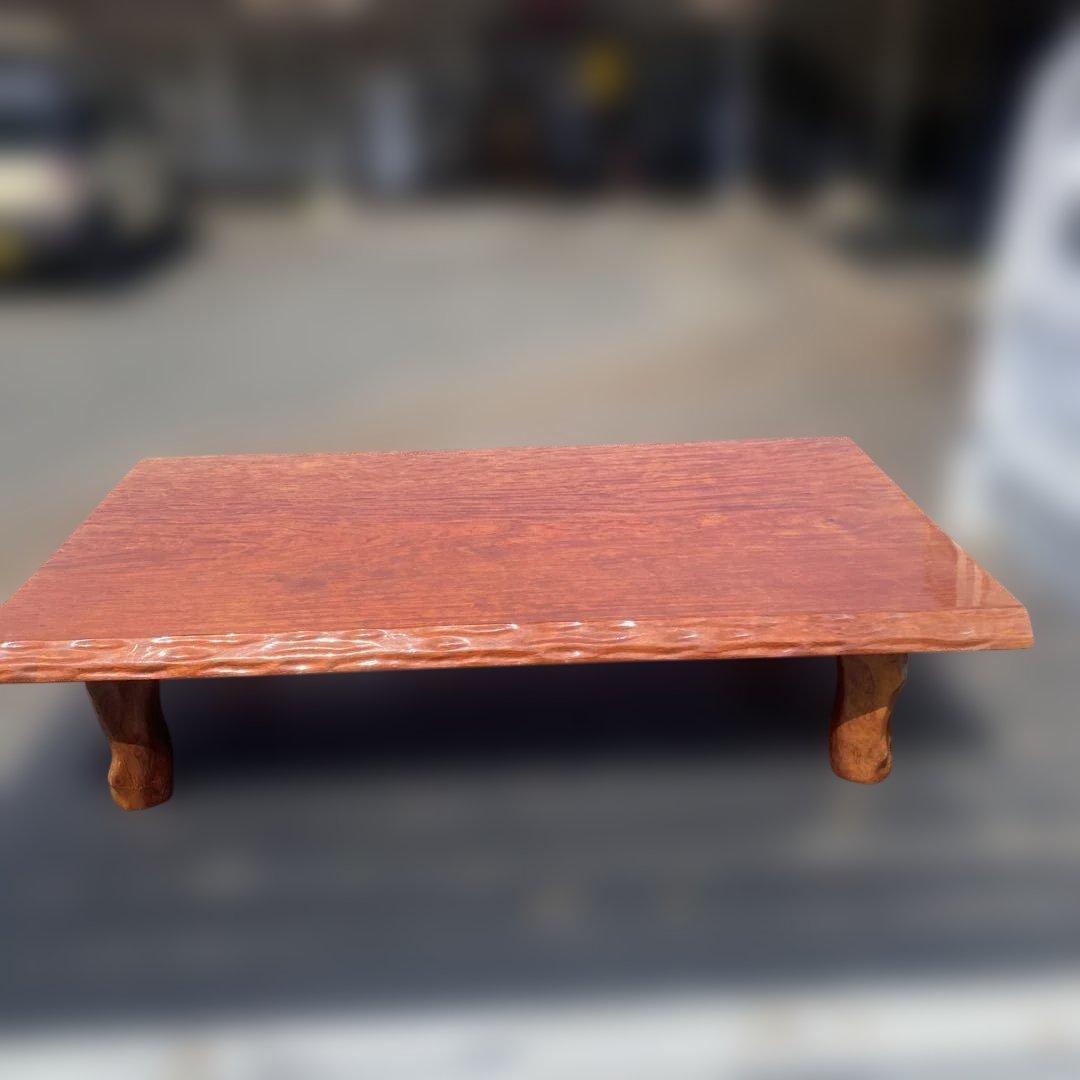 天然木 一枚板 高級座卓テーブル ローテーブル 欅？