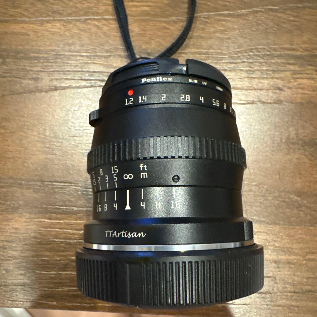 値下げTTArtisan 50mm f/1.2レンズuv付き　キャノン用　rf