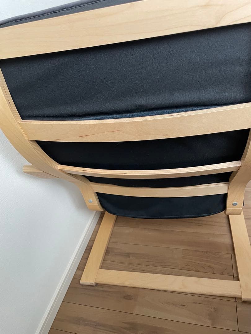 IKEA✨ポエング+オットマン　セット（配送物２口）送料込み