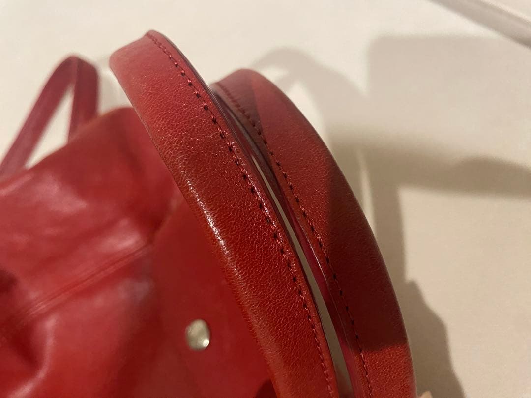 ロンシャン キュイール レザーハンドバッグ