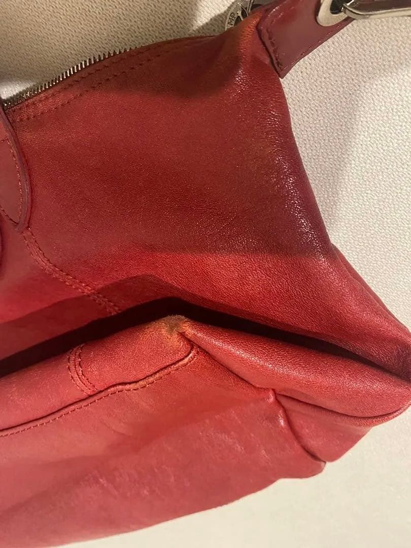 ロンシャン キュイール レザーハンドバッグ