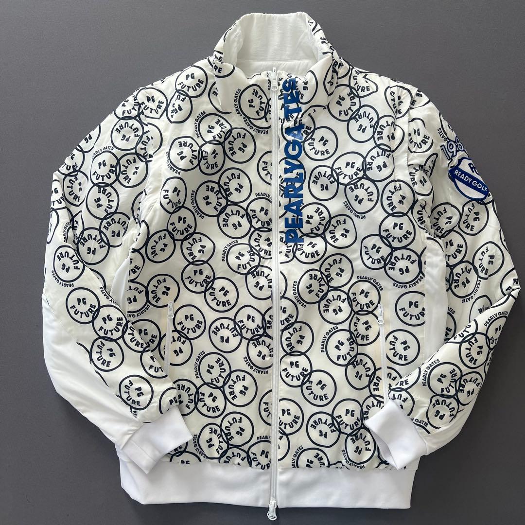 PEARLY GATES パーリーゲイツ　ニコちゃん　総柄　ダウンジャケット　M