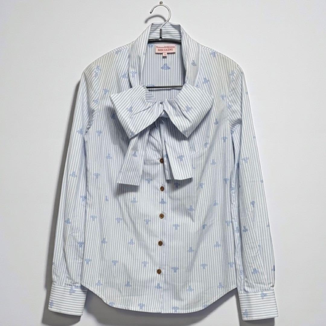 美品　Vivienne Westwood リボン ボウタイ オーブ　ストライプ