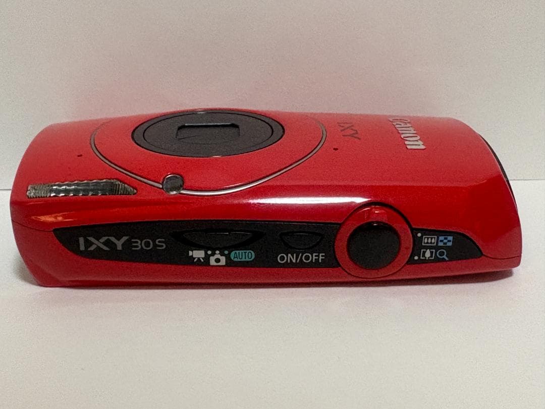 “Canon　IXY30S　PC1473　コンパクトデジカメ　ジャンク　レッド”