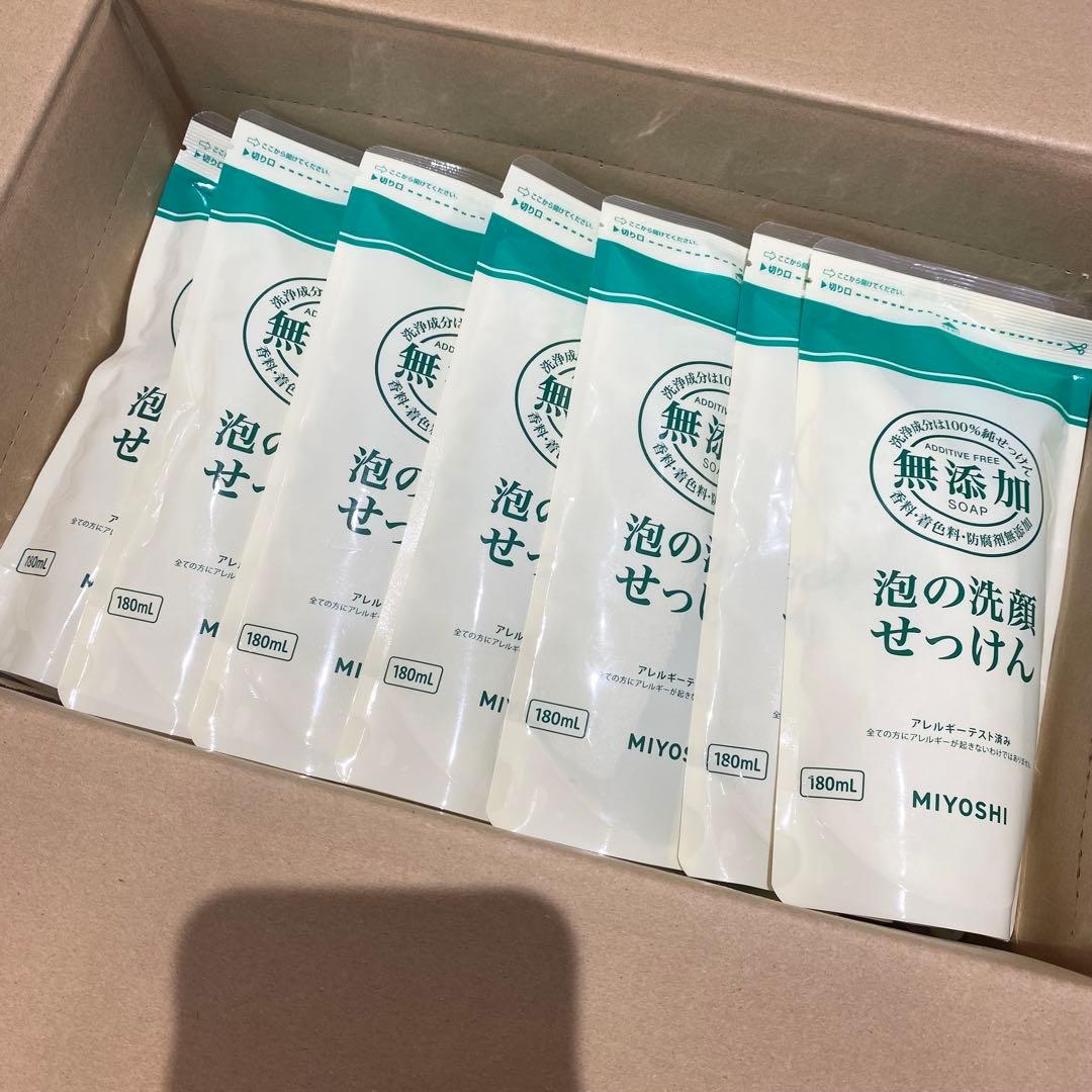 MIYOSHI 泡の洗顔せっけん 180ml 詰替用　19個