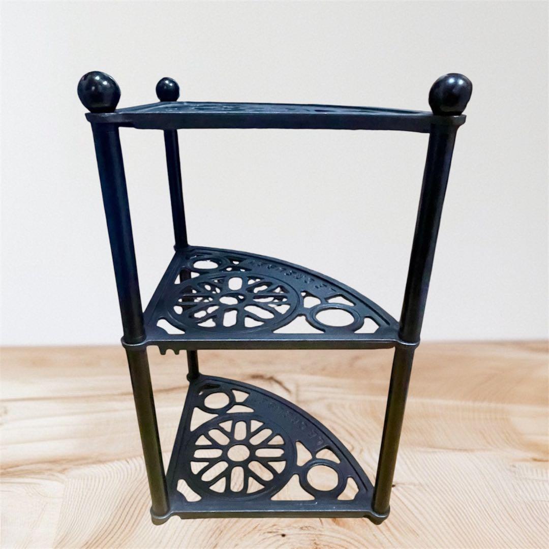 LE CREUSET ポットスタンド マットブラック 希少品 ３段