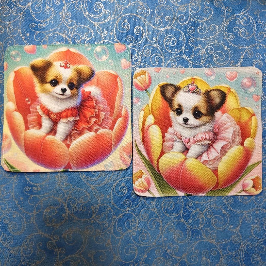 アロママ　ハンカチ　ワンコさん柄　　27枚