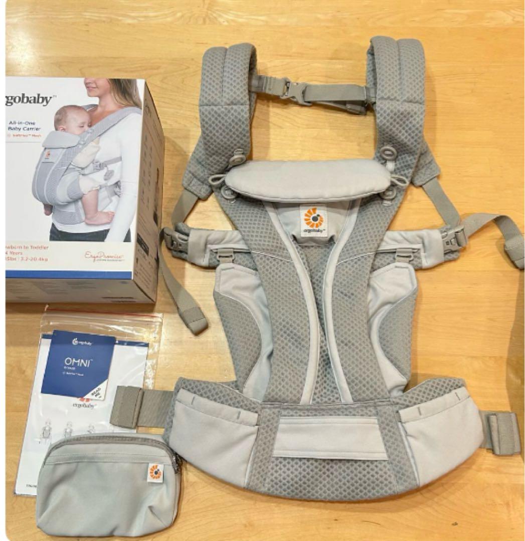 エルゴベビー OMNI 360 抱っこひも グレー　美品　オムニ　ブリーズ