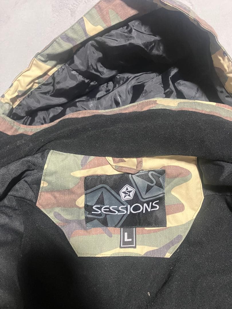 SESSIONS★スノボジャケット迷彩★セッションズ