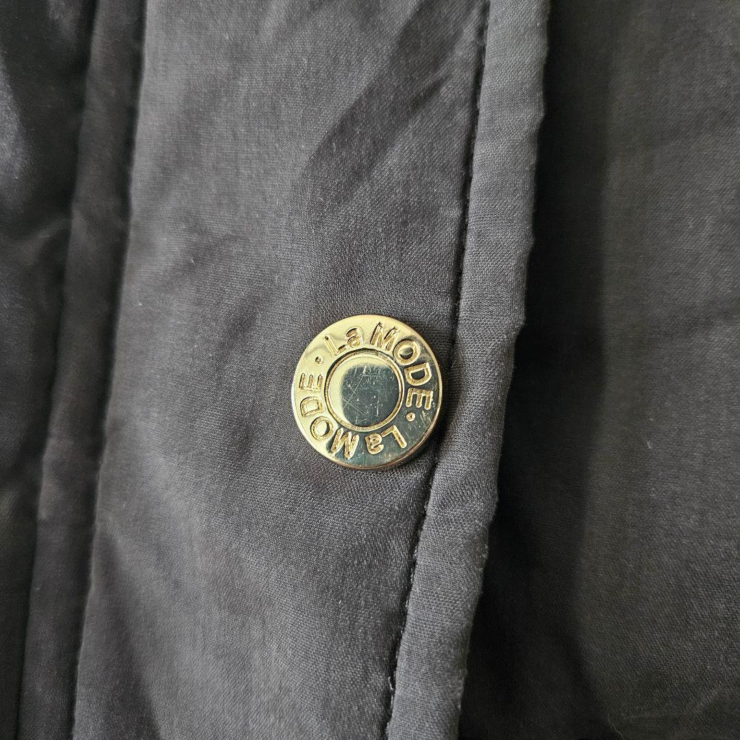 ​【La Mode】軽量ダウンコート 黒 サイズ40 ダウン90%　手洗い可能