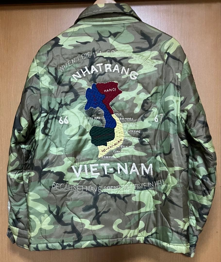 カモフラベトジャン　虎&ベトナム刺繍入り