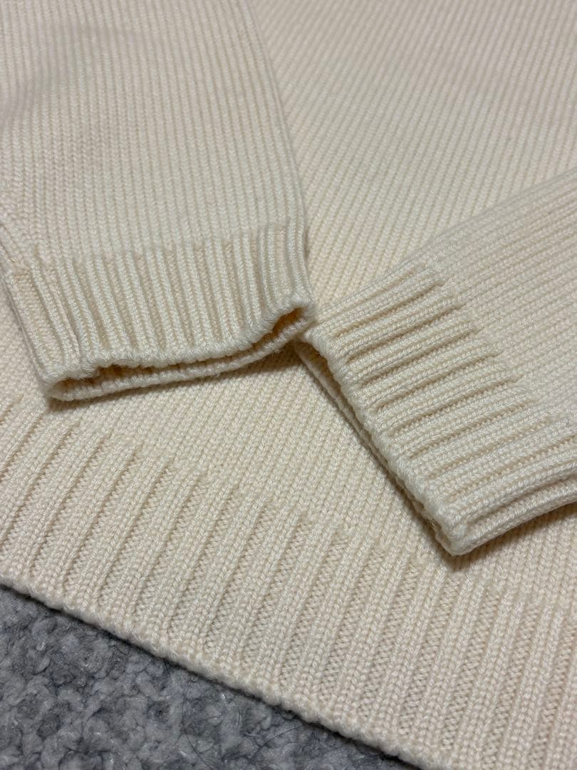 ザノーネ　5G 5ゲージ　タートルネック　ニット　アイボリー　46サイズ