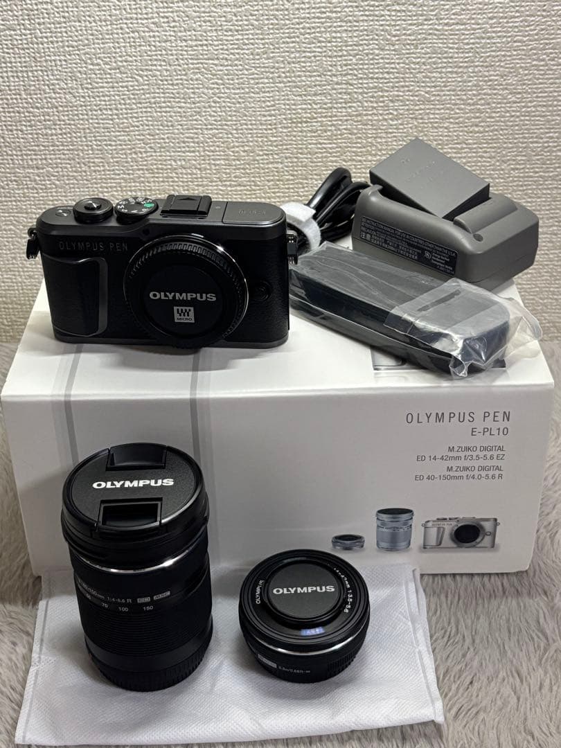 OLYMPUS PEN E-PL10キット レンズ2本付き+1本