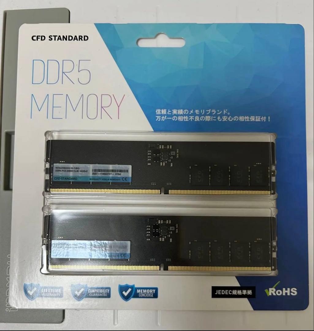 【新古品】CFD DRAM DDR5 メモリ 32GB