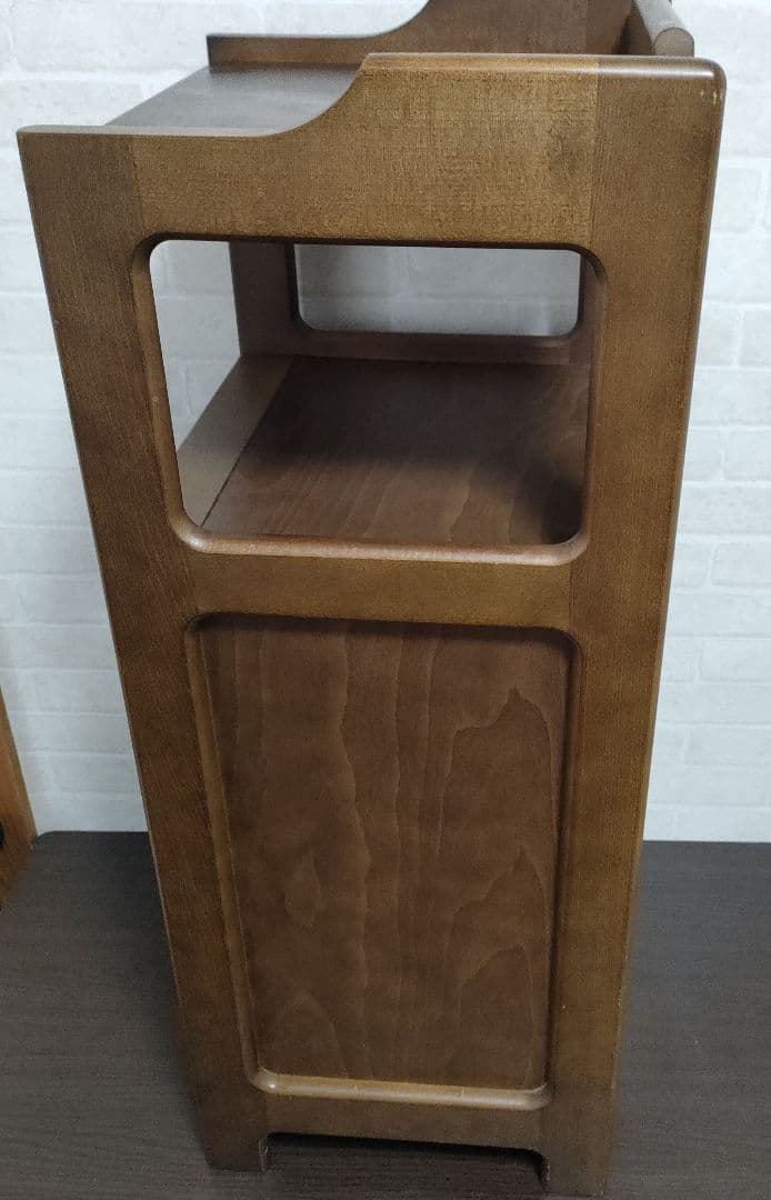 karimokuカリモク家具 電話台 花台 飾棚 サイドテーブル 引出し収納扉付