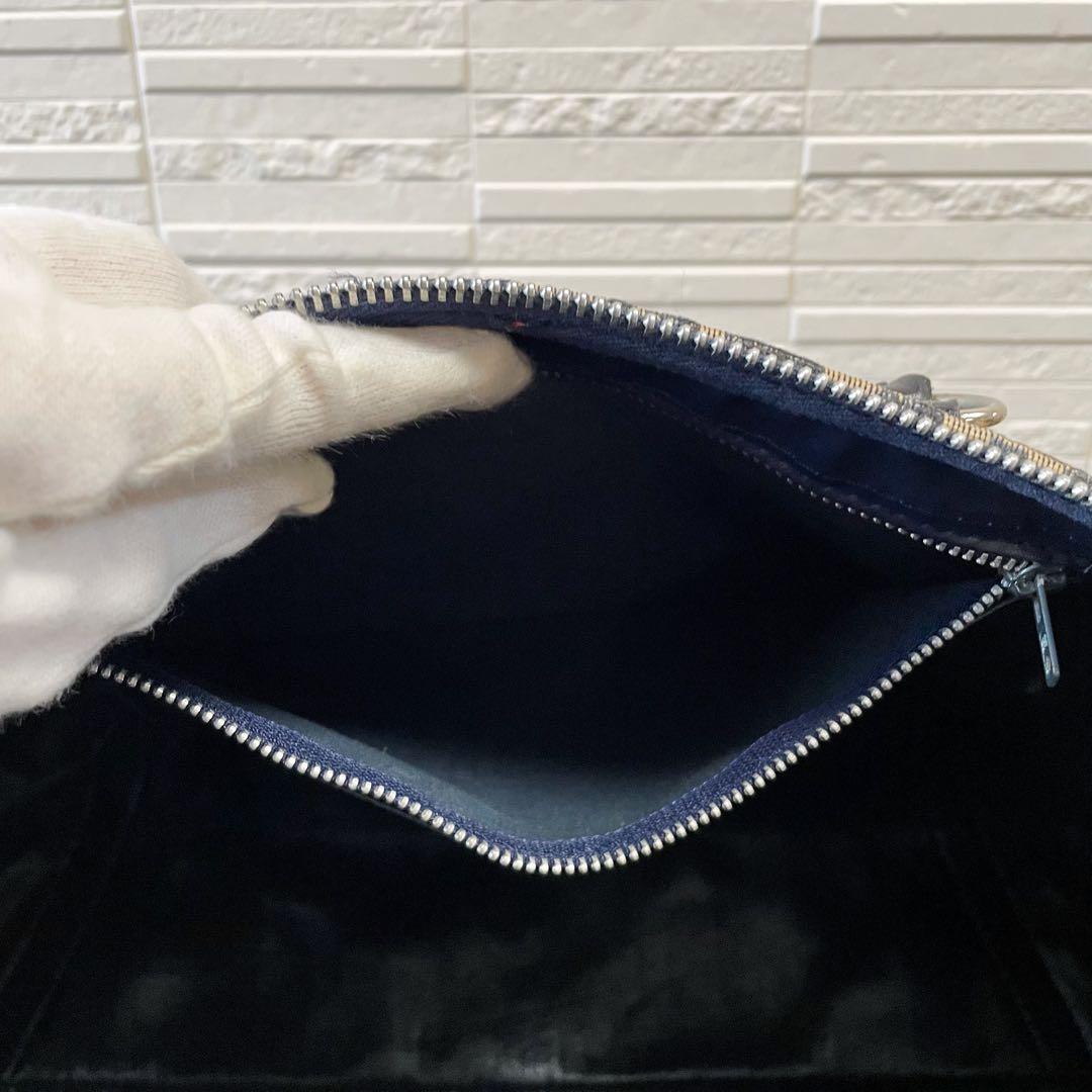 ディオール トロッター キャンバス × レザー ボストン ハンド バッグ.