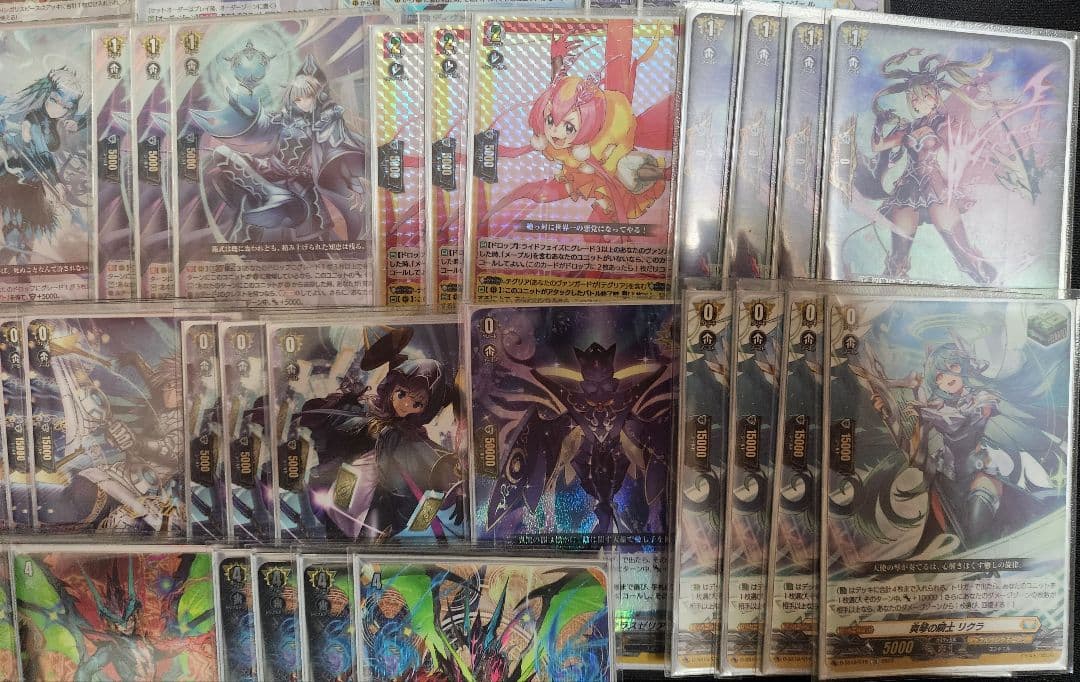 v*u様 ヴァンガード ルアード デッキ 調整パーツとスリーブ付き