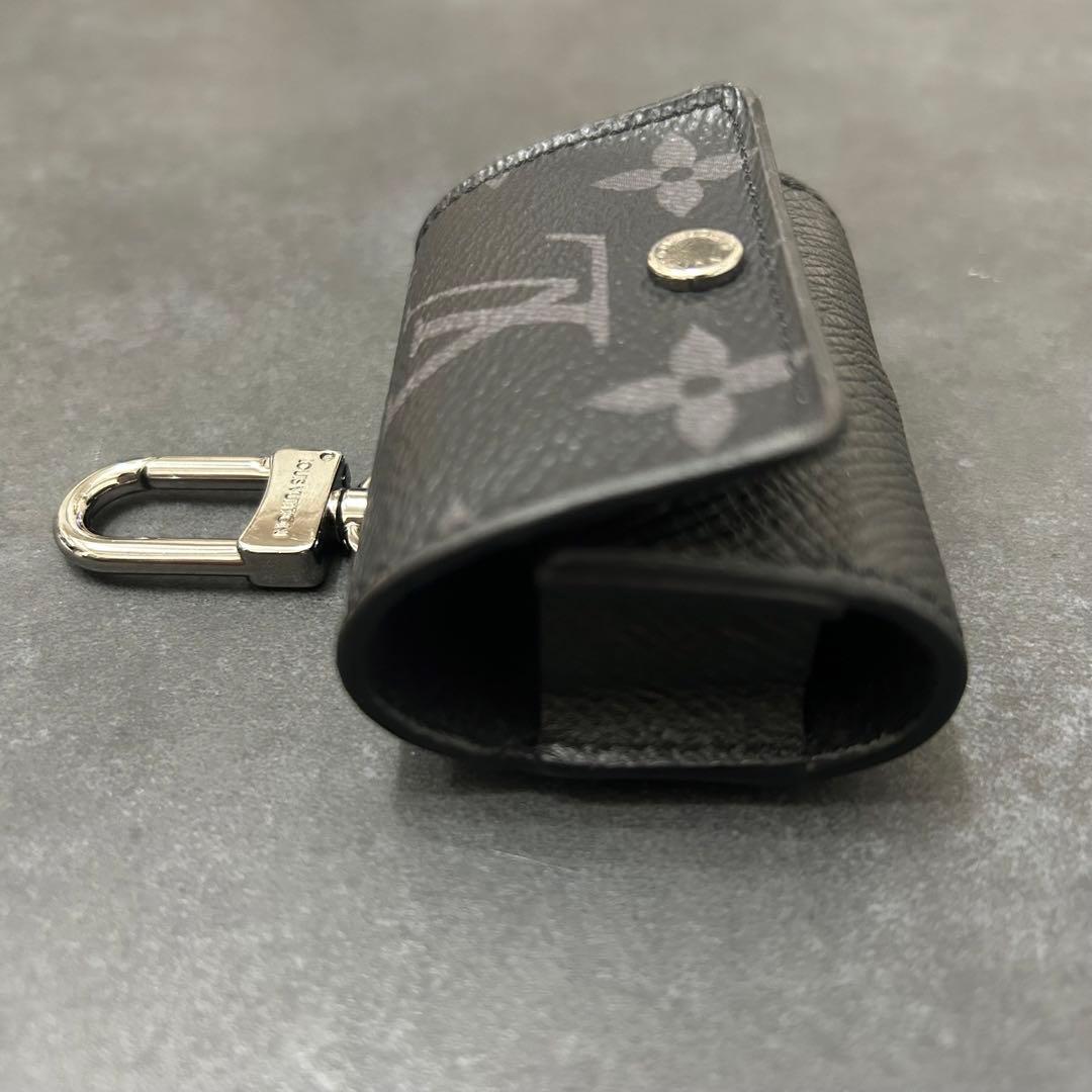 【美品】ルイヴィトン AirPods Proケース モノグラム レザー 黒