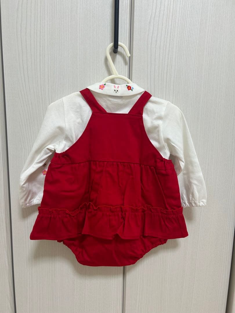 MIKI HOUSE ロンパース(シャツ付き)