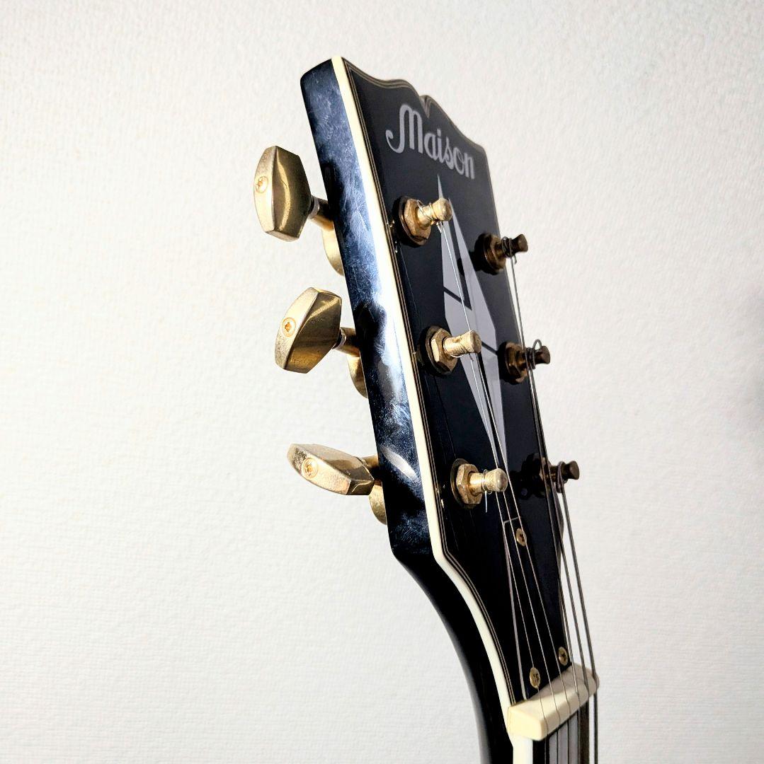 レスポールカスタム 左 レフティ エレキギター 黒金