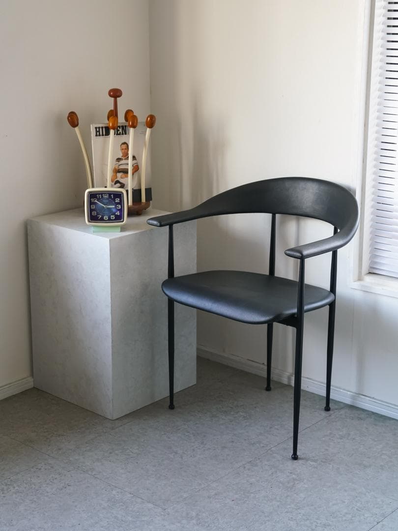 【mos】80's イタリア \"Fasem社\" アームチェア ポストモダン