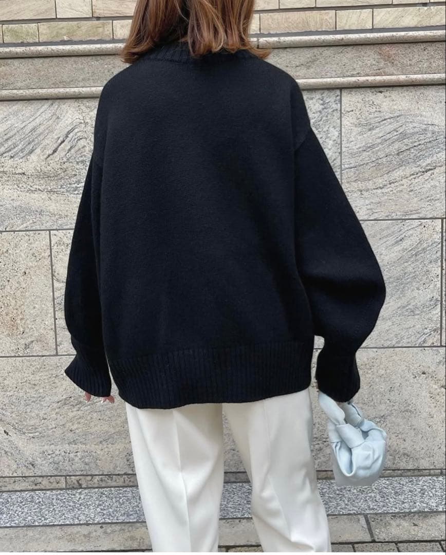 HYEON pumpkin knit／パンプキンニット ブラック