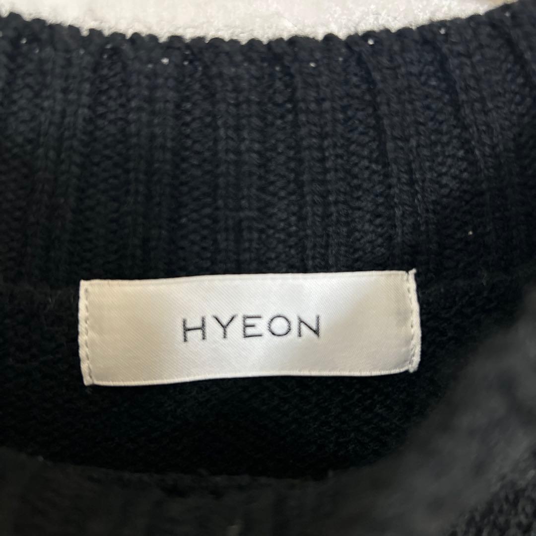 HYEON pumpkin knit／パンプキンニット ブラック
