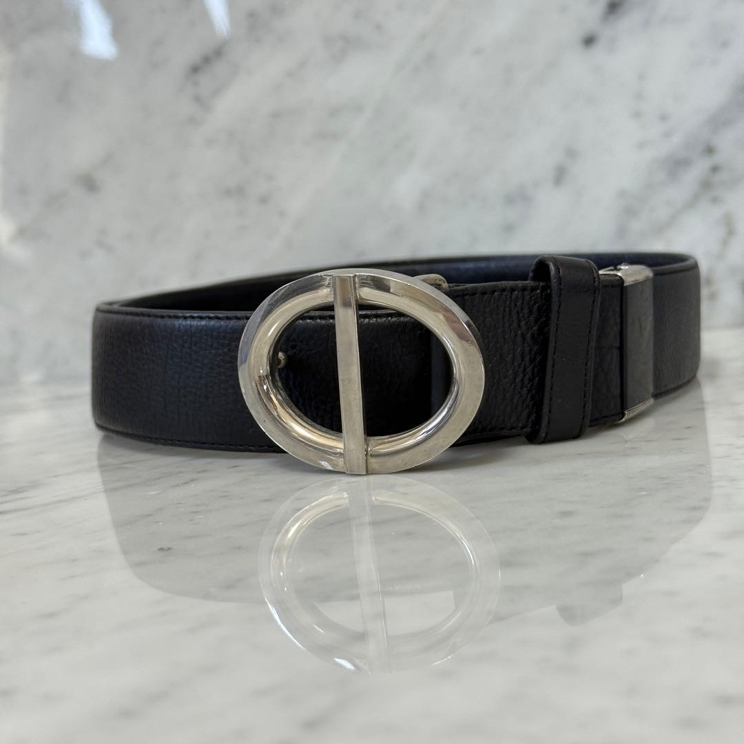 Christian Dior クリスチャンディオール ベルト 本革 レザー ロゴ