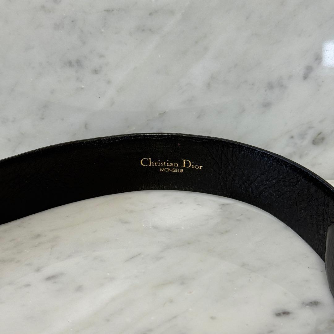 Christian Dior クリスチャンディオール ベルト 本革 レザー ロゴ
