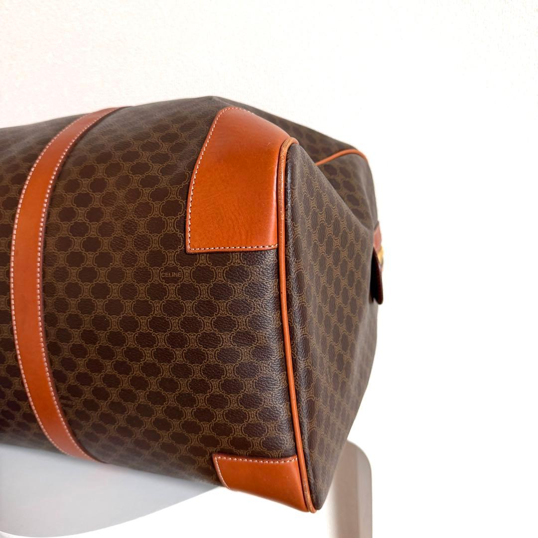 ✨美品✨　 セリーヌ　ボストンバッグ　マカダム柄　レザー