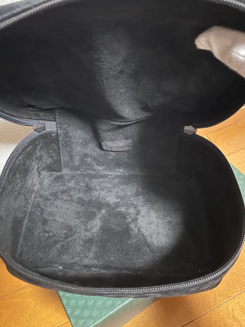 GUCCI バニティバッグ　スウェード　コスメポーチ