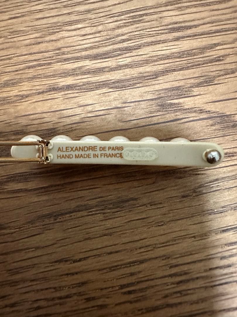 ALEXANDRE DE PARIS パール ヘアピン