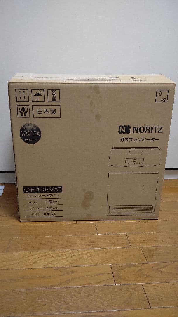 NORITZ ガスファンヒーター　未使用 GFH-4007SAV5