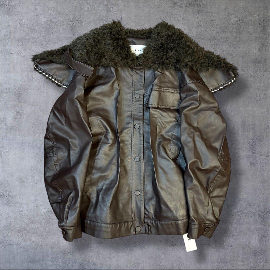 【新品タグ付き】IRENE Fur Hooded Leather Jacket