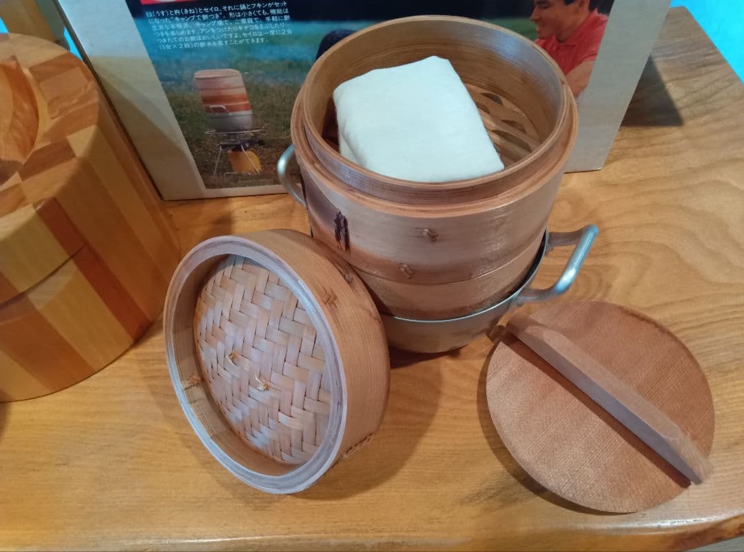 イワタニ　キャンプで餅つき　木製餅つきセット