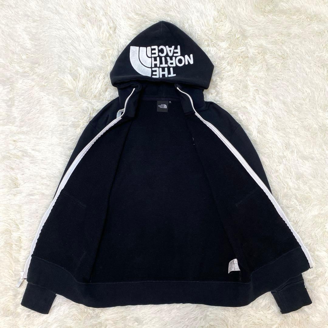 ✨良品✨ノースフェイス パーカー M ブラック リアビューフルジップフーディ