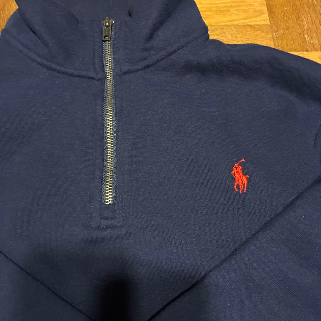 新品未使用　Ralph Lauren ネイビー ハーフジップ トレーナー